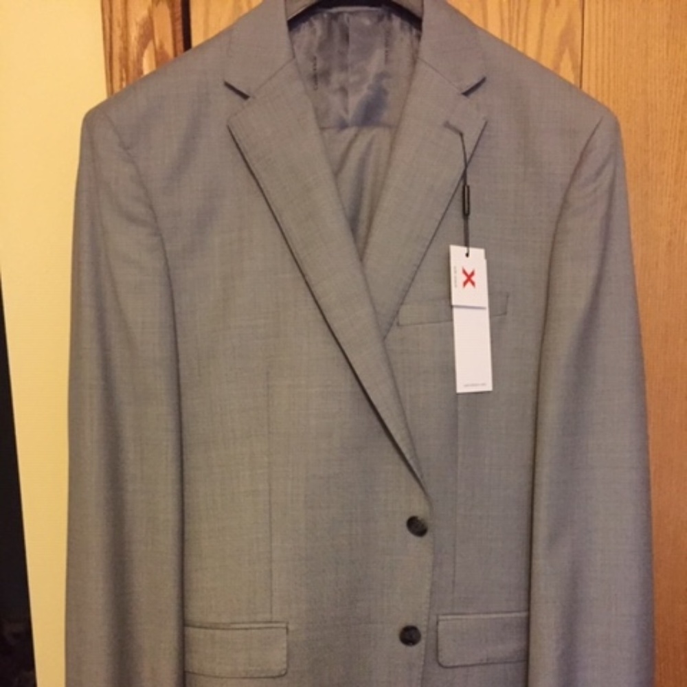 Calvin Klein Men's Slim Fit Wool Suit